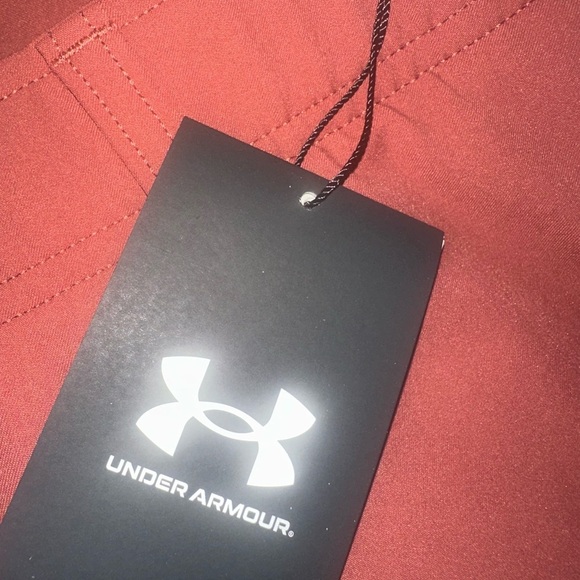 Men’s New under armour Golf Shorts Cinna Red Size 34 UA - Picture 5 of 5